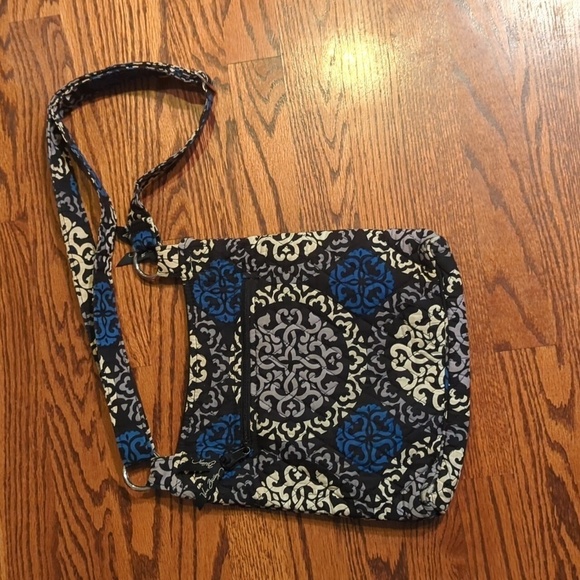 Vera Bradley Blue Crossbody Canterbury Cobalt hipster Bohemian cloth  bag - Picture 4 of 7